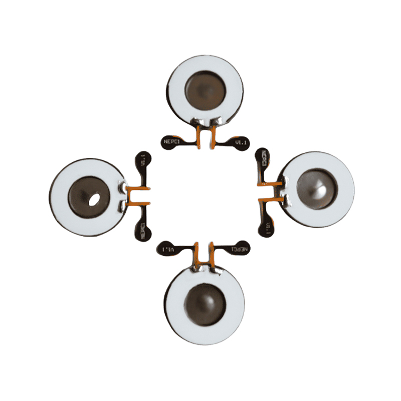 KNN16-140K ólommentes hálós orvosi inhalációs porlasztó, porlasztási sebesség 0,30 ml/perc, átlagos részecskeméret 3,5 um, forrasztható FPC testreszabott porlasztótárcsák